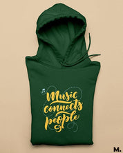 Printed hoodies - Music connects people  - MUSELOT