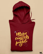 Printed hoodies - Music connects people  - MUSELOT