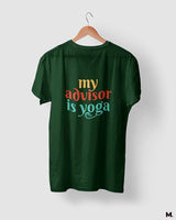 My advisor is yoga printed t shirts
