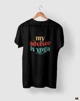 My advisor is yoga printed t shirts