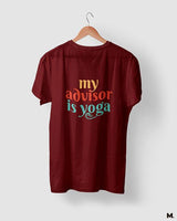 My advisor is yoga printed t shirts