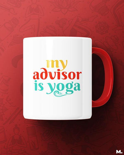 Printed mugs - My advisor is yoga  - MUSELOT