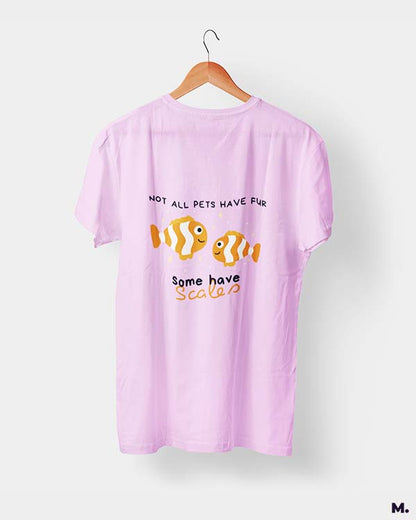 Light pink Printed t shirts for men and women who do fishkeeping or are aquarists - Muselot