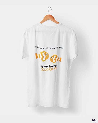 White Printed t shirts for men and women who do fishkeeping or are aquarists - Muselot