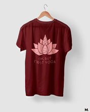 printed t shirts - Ok, but first yoga  - MUSELOT
