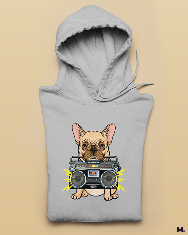 Pawsome boombox printed hoodies