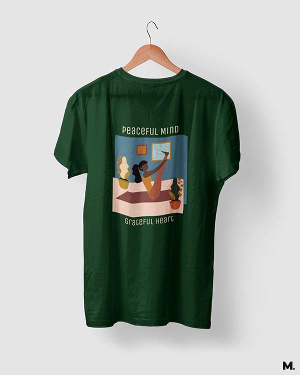 printed t shirts - Peaceful mind, grateful heart  - MUSELOT