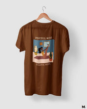 printed t shirts - Peaceful mind, grateful heart  - MUSELOT