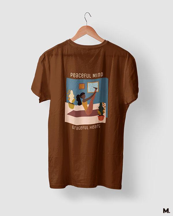 printed t shirts - Peaceful mind, grateful heart  - MUSELOT