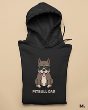 Pitbull dad printed hoodies