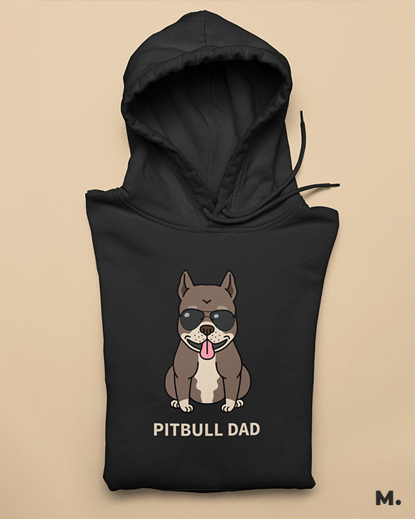Pitbull dad printed hoodies