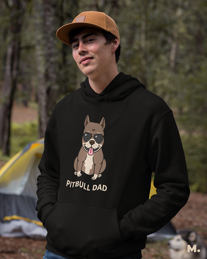 Pitbull dad printed hoodies
