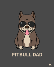 Pitbull dad printed hoodies