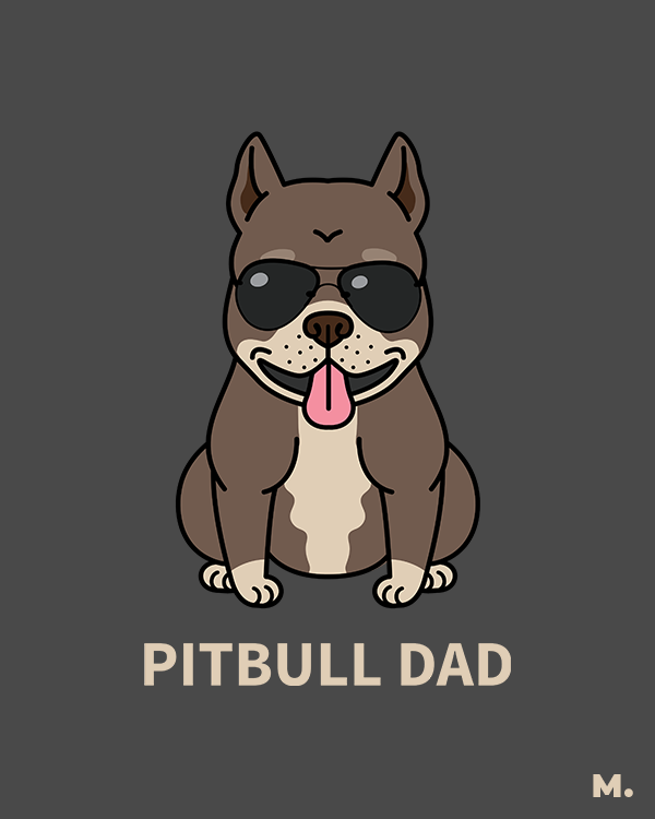 Pitbull dad printed hoodies