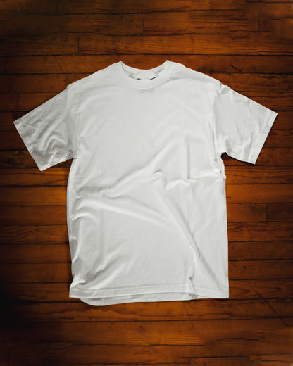 Plain white oversized t shirt for men and women - Muselot