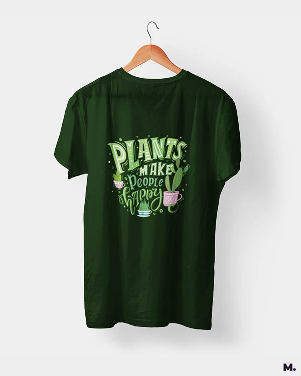 Green t shirt with cheap print