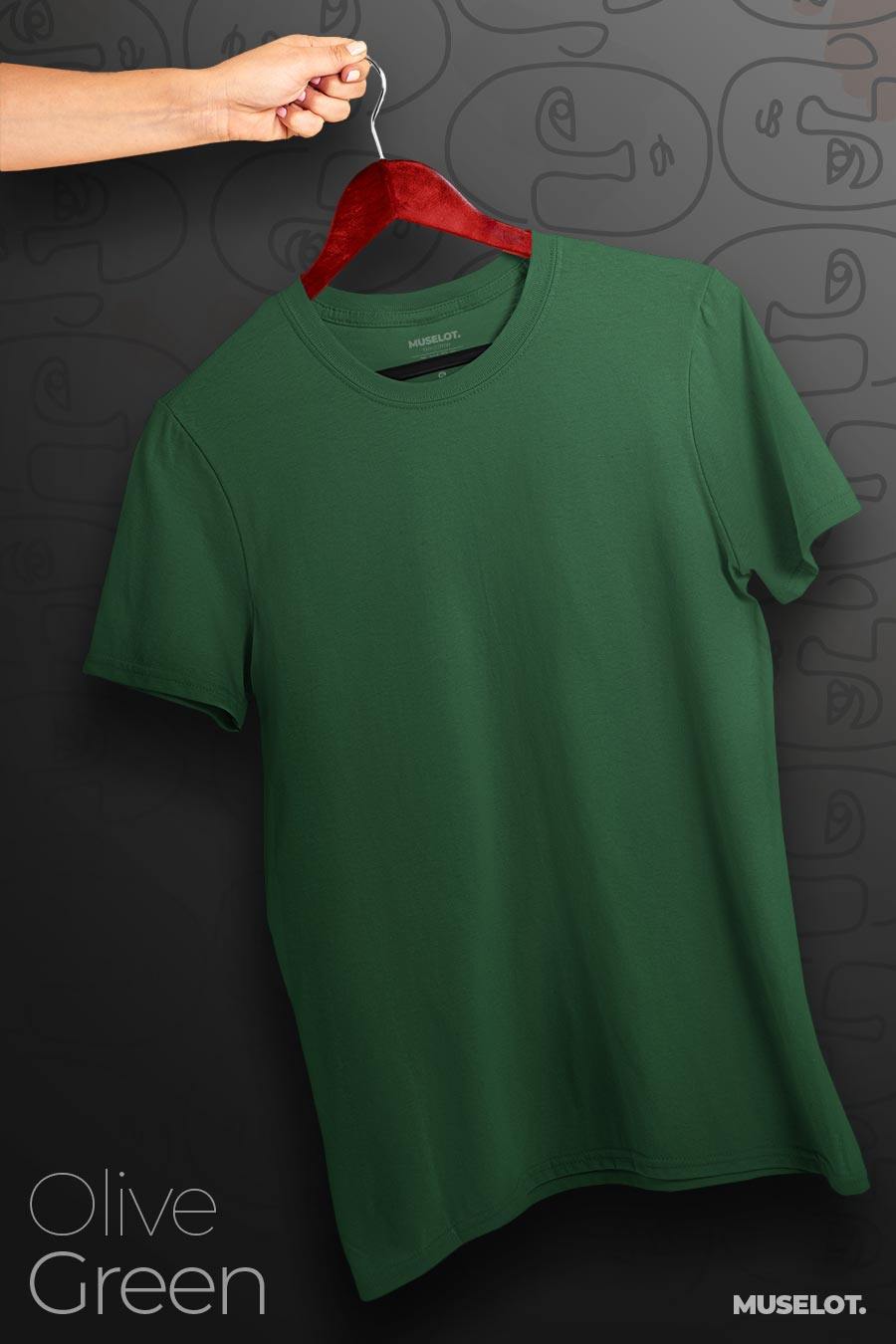 Unisex plus size t shirts in dark solid colors | XL - 5XL | Muselot