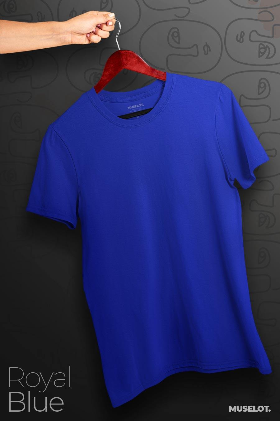plain t shirts - Plus size t shirts (dark solid colors)  - MUSELOT