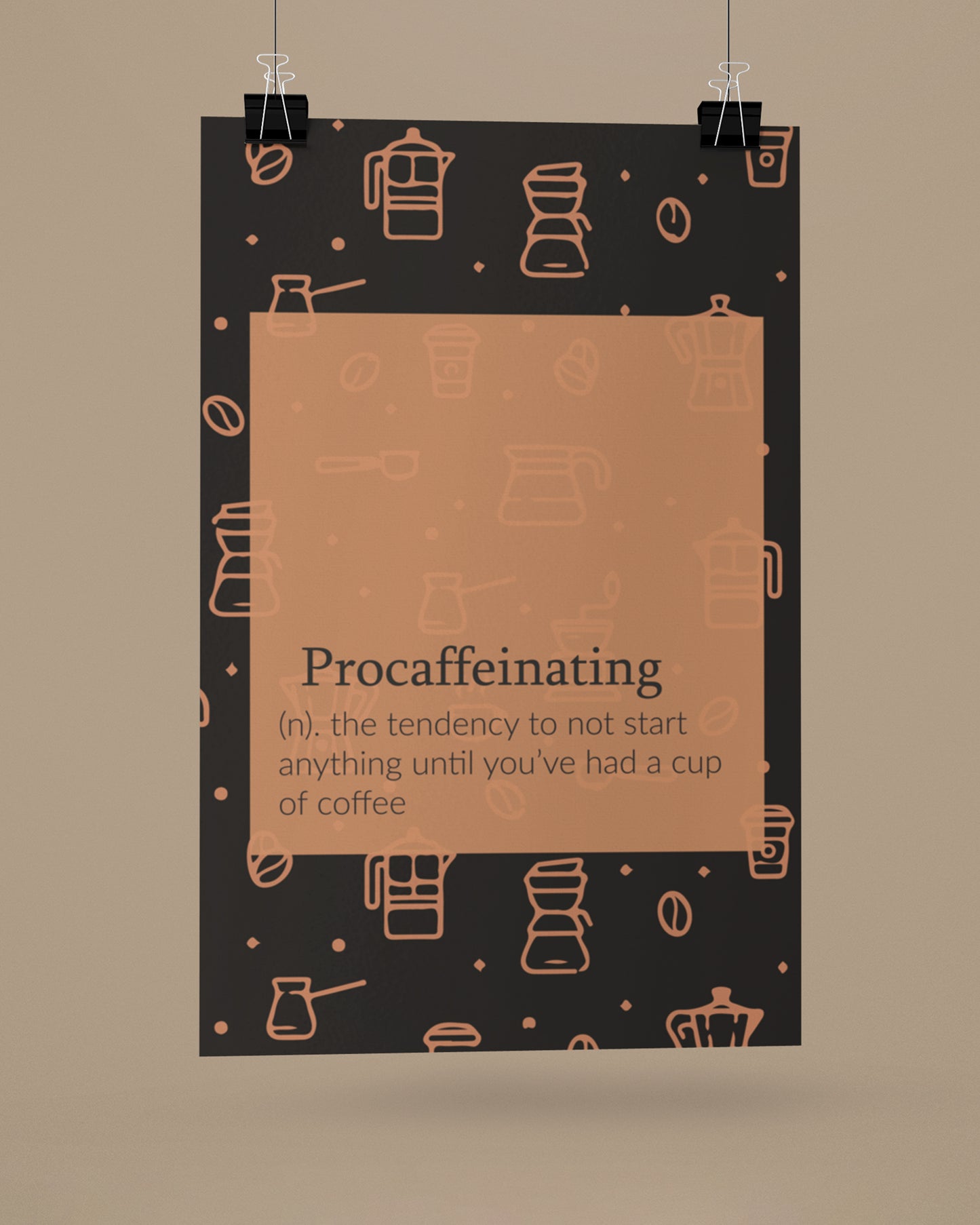 Procaffeinating printed posters for coffee lovers - Muselot