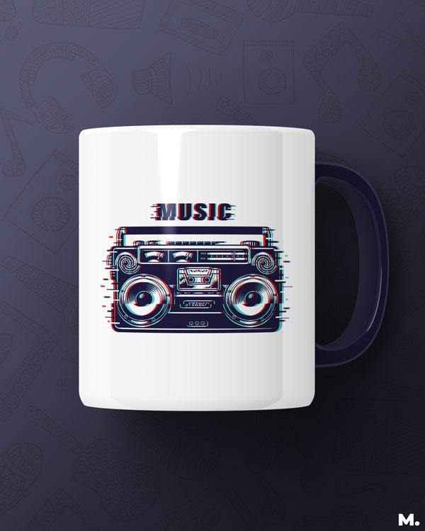 Printed mugs - Retro music  - MUSELOT