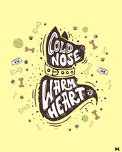 printed t shirts - Cold nose & warm heart - MUSELOT