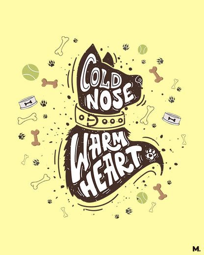printed t shirts - Cold nose & warm heart - MUSELOT
