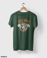 Stay wild printed t shirts