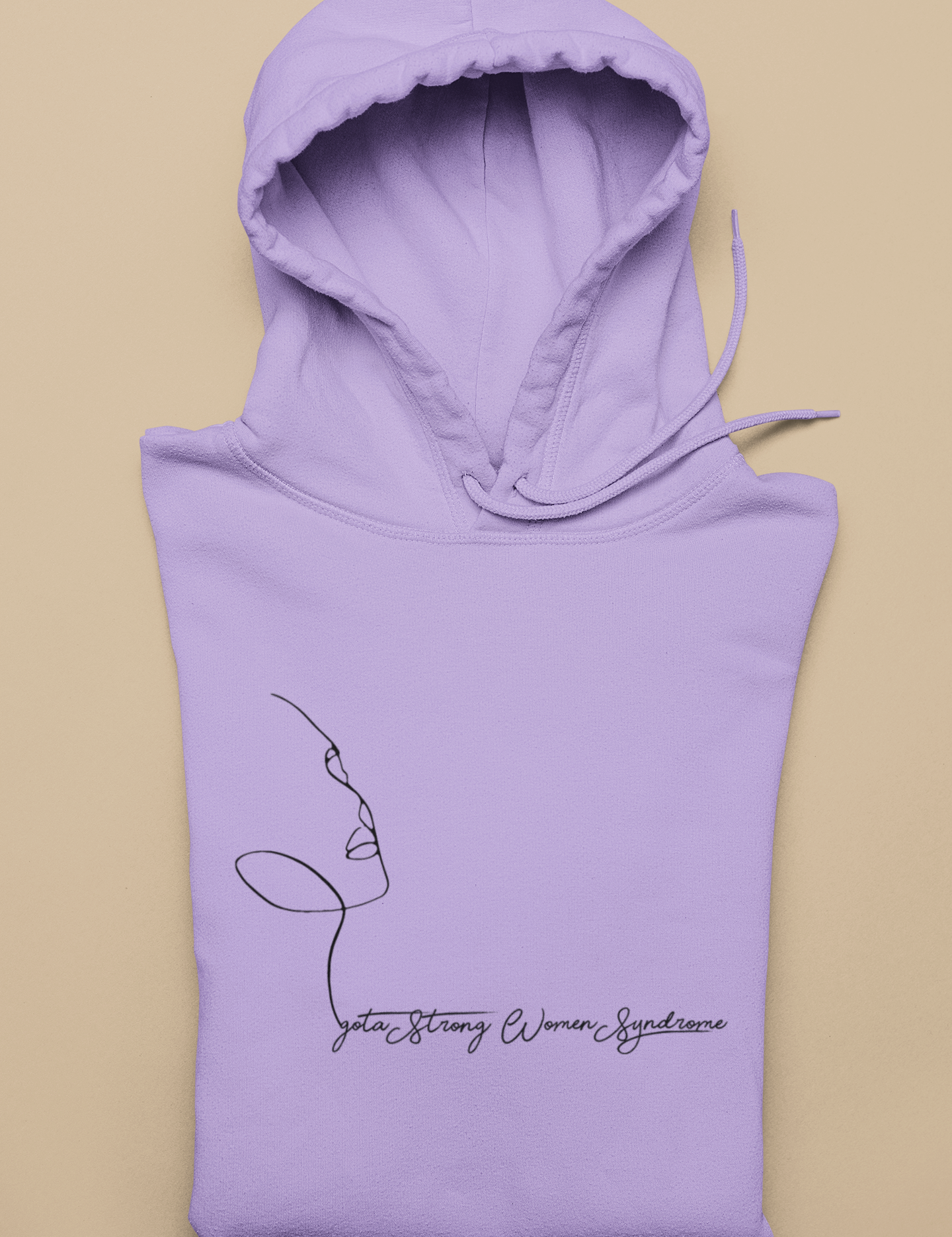 I got a strong women syndrome printed iris lavender hoodies for women - Muselot