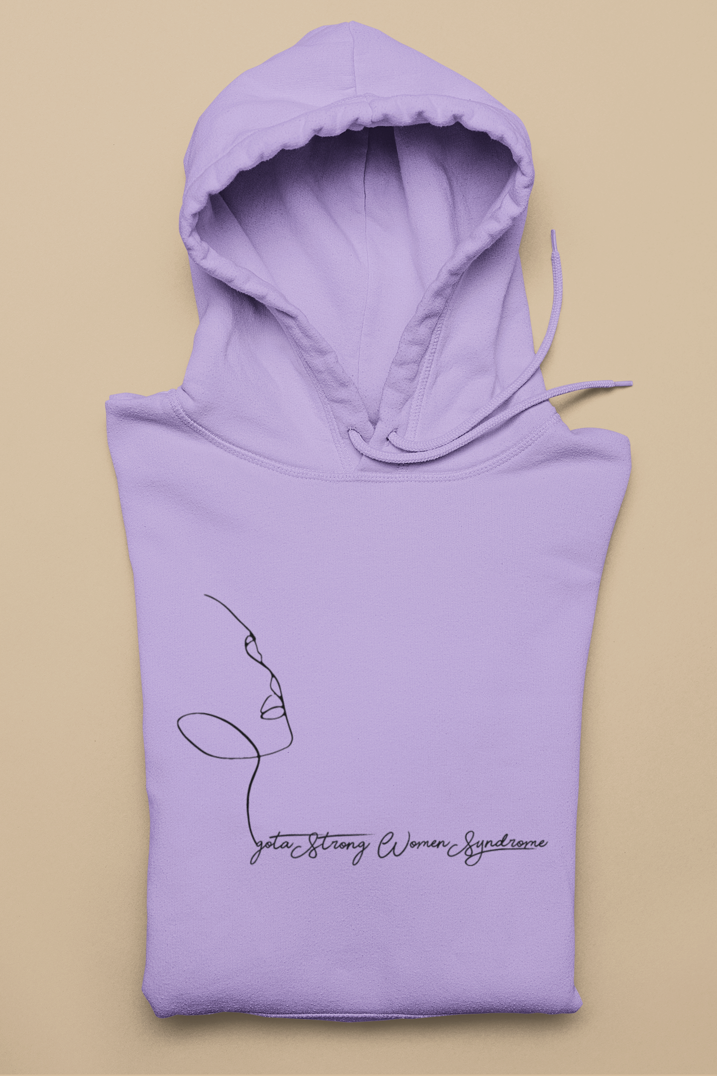 I got a strong women syndrome printed iris lavender hoodies for women - Muselot