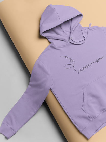 I got a strong women syndrome printed iris lavender hoodies for women - Muselot