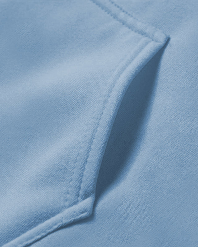 Subtle blue plain hoodies unisex - Muselot
