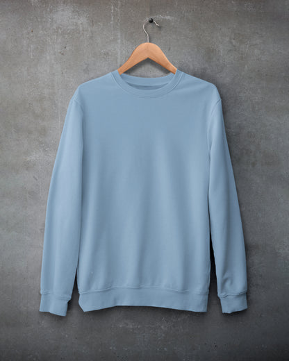 Plain blue sweatshirts for men and women - Muselot