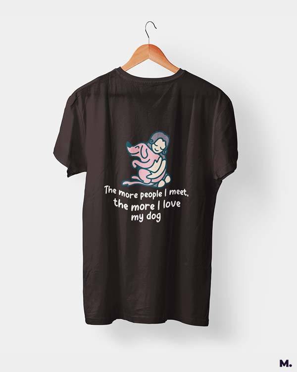 printed t shirts - Dogs before humans  - MUSELOT