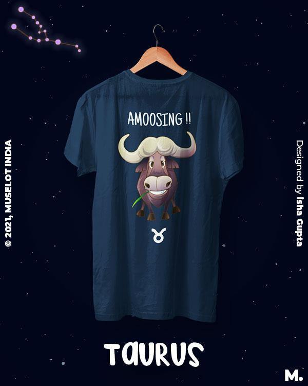 printed t shirts - The amusing taurus  - MUSELOT