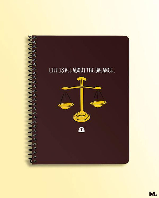 Printed notebooks - The balanced libras  - MUSELOT