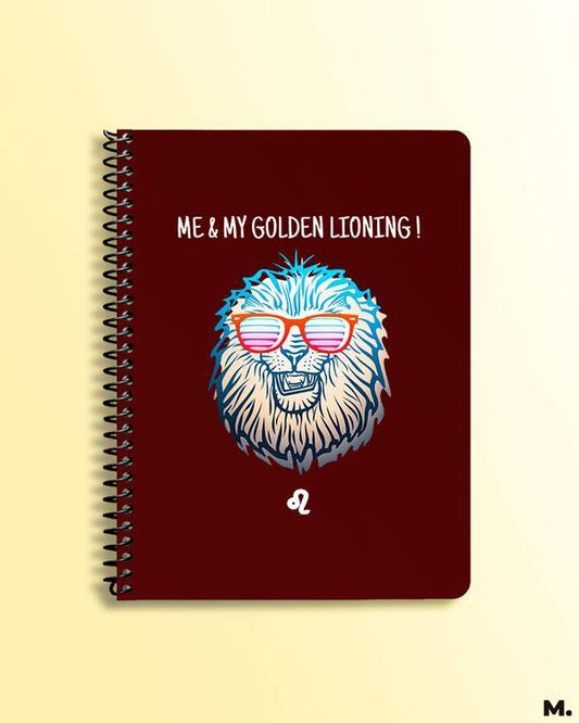 Printed notebooks - The brave leo  - MUSELOT