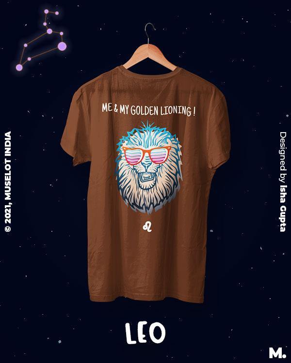 printed t shirts - The brave leo  - MUSELOT