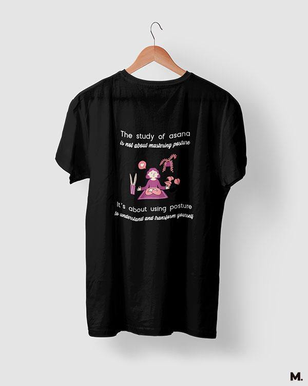 printed t shirts - Yoga to transform oneself  - MUSELOT