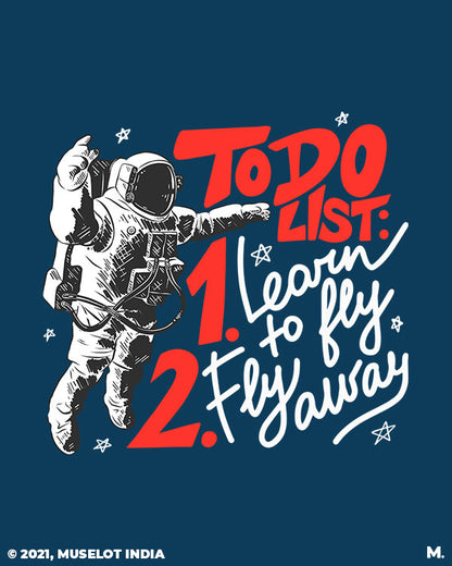 To do list of an astronaut printed A5 spiral notebooks for aspiring astronauts - MUSELOT