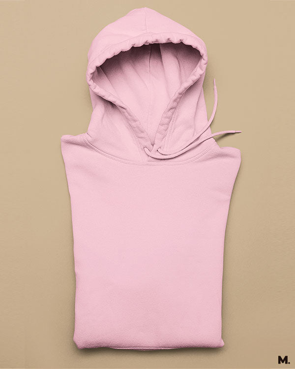 Light pink solid hoodies online for men and women - Muselot