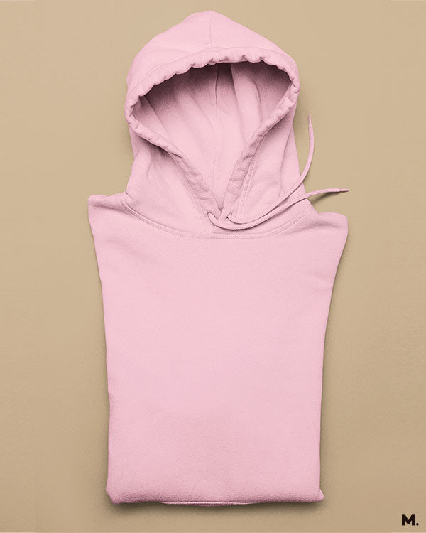 Solid light pink sweatshirt hoodies1