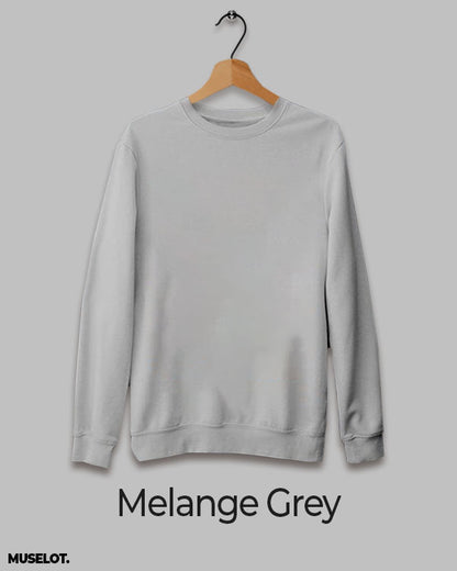 Plain melange grey plain hoodies for men and women - Muselot