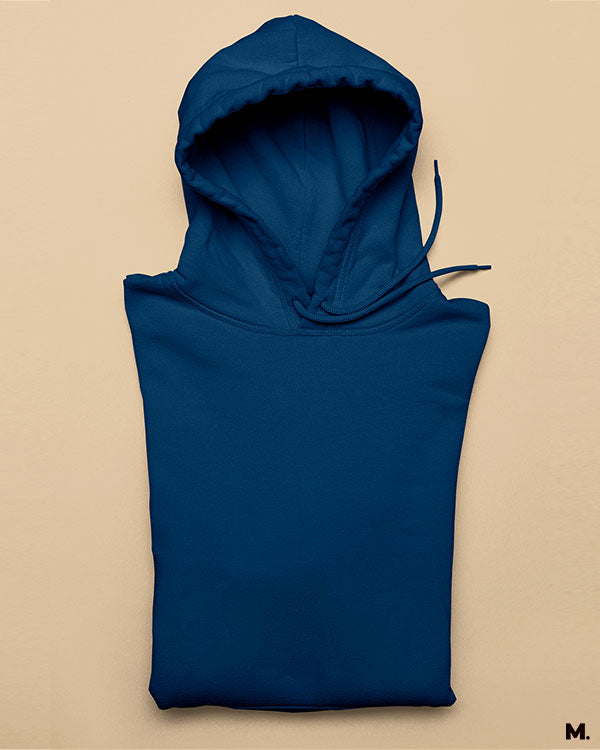 Navy blue plain hoodies online for men and women - Muselot