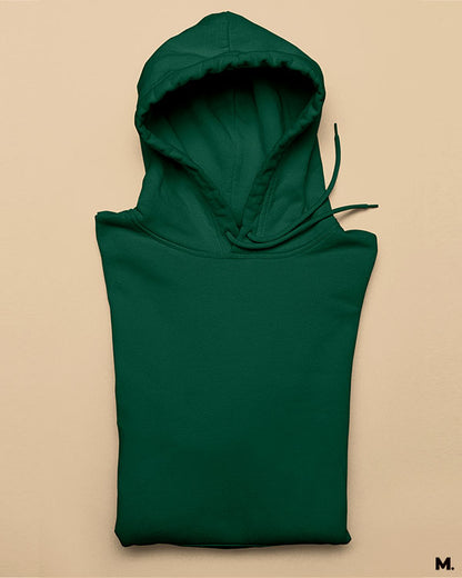 Solid coloured olive green hoodies for men and women online - Muselot