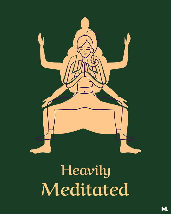 printed t shirts - Heavily meditated - MUSELOT