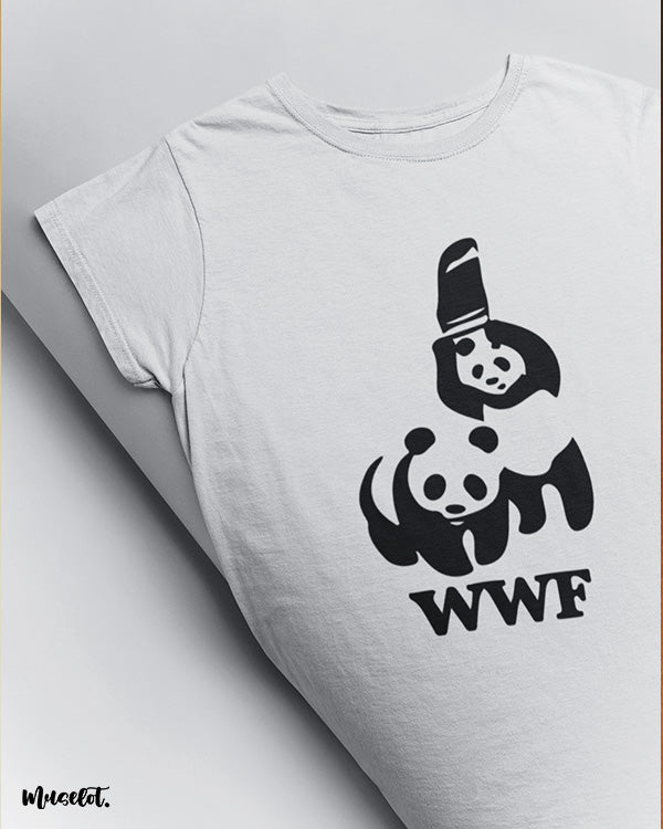 Muselot's WWF panda cool funny printed t shirts 