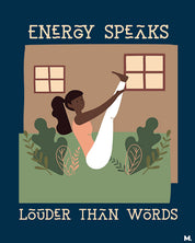 Printed hoodies - Energy speaks louder - MUSELOT
