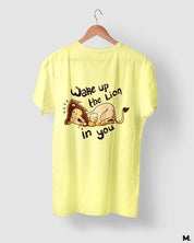 printed t shirts - Wake up the lion in you  - MUSELOT