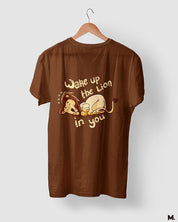 printed t shirts - Wake up the lion in you  - MUSELOT