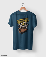 Wake up & smell the coffee printed t shirt